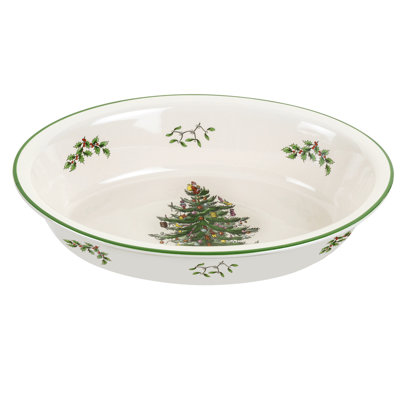 Spode Christmas Tree Serve Rim Dish
