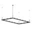 Luminaire suspendu rectangulaire pour îlot de cuisine à 18 lumières DEL Intervals®-33419463-33097285