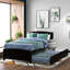 Lit plateforme simple avec lit gigogne captivant - Bois massif pour une chambre attrayante et une configuration élégante-118033880