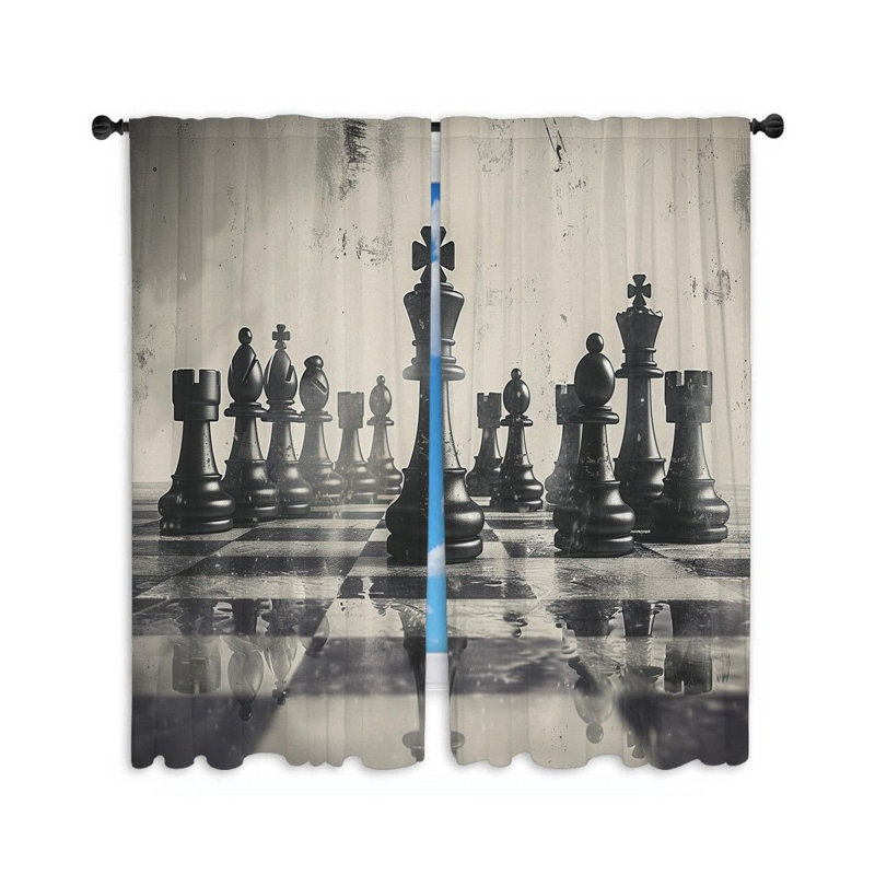 Paire de rideaux obscurcissant en polyester Jaquelynn, L 40 po x L 84 po
