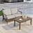 Polett Teak Outdoor Two-person Patio Set With Cushions And Side Table-459058469-459058465