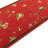 Custom Size Washable Non-Slip Flower Acheson Red Design Low Pile Hallway Runner Rug by Feet-382883984