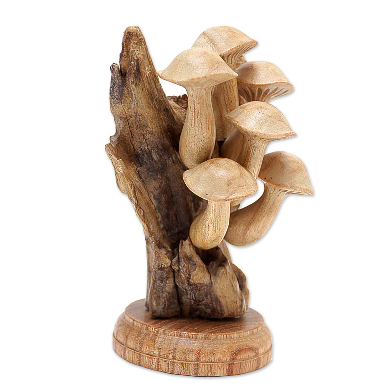 Sculpture en bois Bungalow Rose