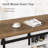 Table basse longue de 47,2 po Esben avec 2 portes coulissantes et 3 compartiments de rangement cachés-1617601710