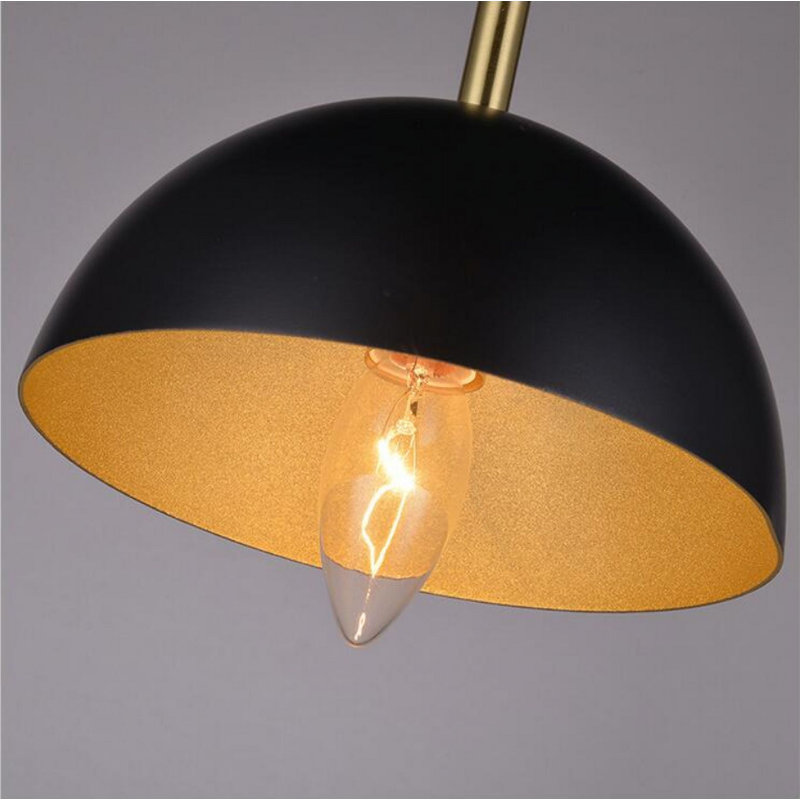 Single Head Hemispherical Iron Chandelier