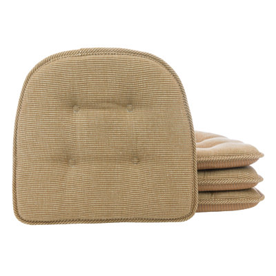 Non-Slip Dining Room And Kitchen Seat Cushions, 16 X 15 X 2 Inches, Set of 4