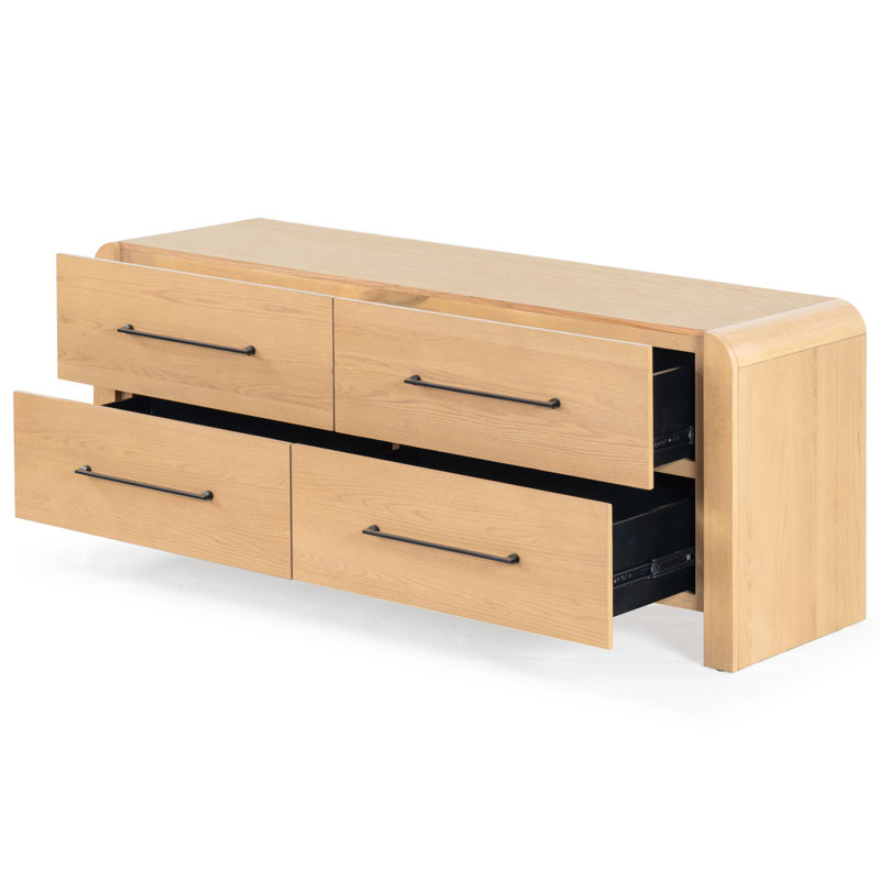 Commode 4 tiroirs Cruz, Naturel
