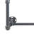 Haefele Accent Shelf with Towel Bar in Oak and Sandy Black