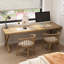 Bureaux rectangulaires en bois massif Burlywood-107241255