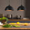 Luminaire suspendu simple à 2 lumières Dileo