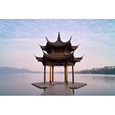 Chinese Pavilion by JohnHu - Wrapped Canvas Print