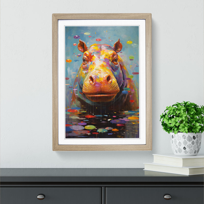 Hippo Dadaism - Framed Print