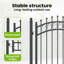 104 cm W Steel Gate Fencing-121122353
