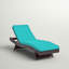Chaise longue d'extérieur en rotin Convene-1853069801