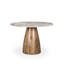Mellonia Round Genuine Marble Dining Table-881071938-881804641