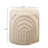 Brummitt Beige Patterned Fabric Pouf