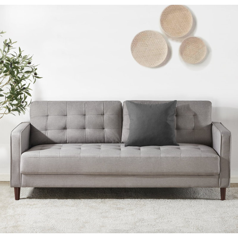 Gwendoline Upholstered 75.28'' Sofa, Beige