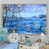 Toile naturelle avec cadre flottant