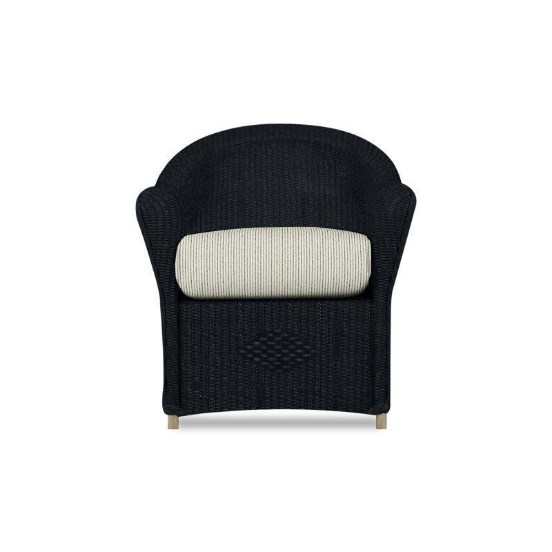 Reflections Outdoor Dining Armchair, Ebony, Remy Pebble