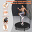 Mini trampoline réglable de haute qualité à poignée en mousse de 48 po - Peut supporter jusqu'à 400 lb, rebondisseur rectangulaire noir pour adultes - idéal pour les entraînements intérieurs et extérieurs