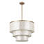 22" 5-Light Tiered Capiz Shell Drum Chandelier-1545769795-1545769794