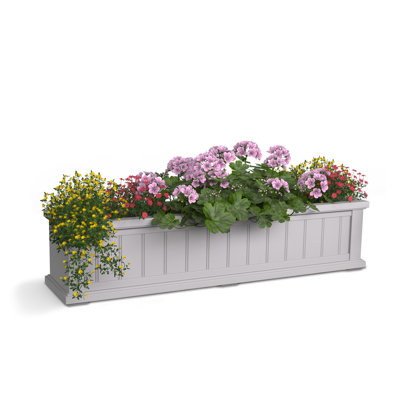 Bac à fleurs pour fenêtre en résine avec réservoir d'eau Selevae