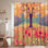 Rideau de douche paysage d'automne avec 12 crochets Poppy