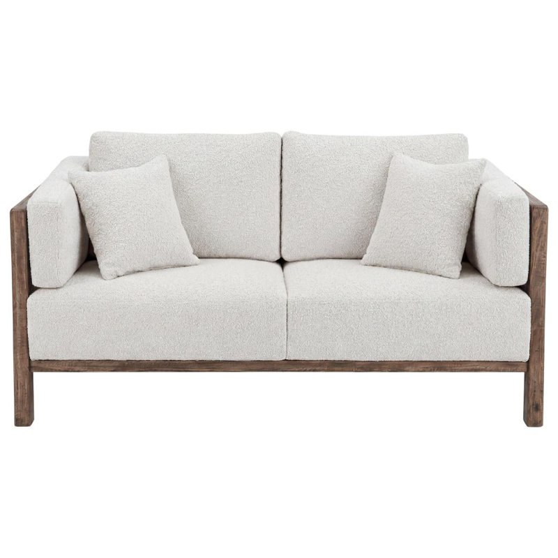Causeuse rembourrée Gebhard, Pearl Fabric