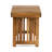 Wood Side Table - Slat Design For A Classic Vibe, Foldable, 21.87W X 14.03D 15.75H, Hue Foldable Design,-800463019