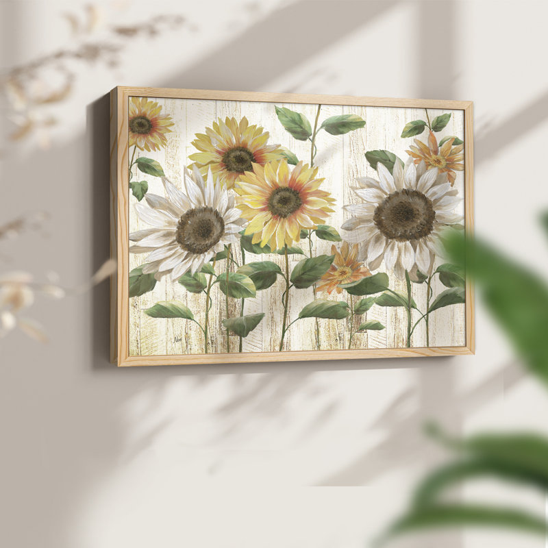 Tournesol Surprise - Impression encadrée - Restickable, H 8 po x l 10 po, Naturel