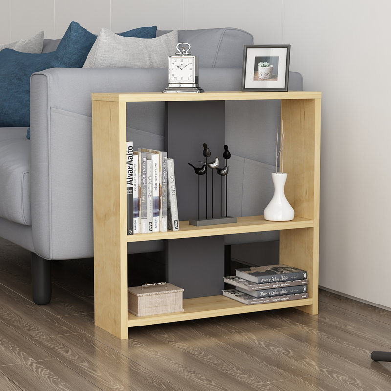 Amvi End Table, Light Brown/Black
