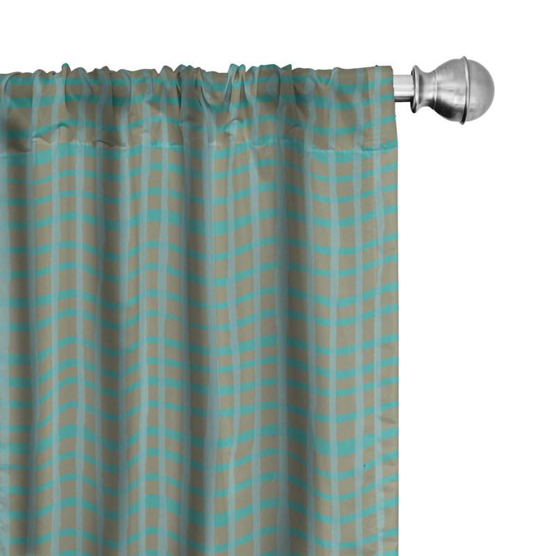 Rideaux 4 panneaux East Urban Home, L 56 po x L 63 po