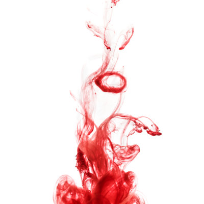 Encre rouge - impression sur toile tendue