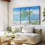«Palm Tree Paradise», 3 pièces sur toile-98562472