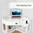 Corner Desk, Triangle Computer Desk With Drawer And Storage Shelves For Small Spaces, Home Office Workstation For Living Room, Or Bedroom