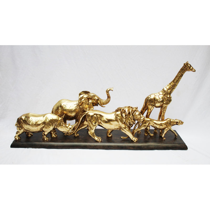 Erastus Animals Figurines & Sculptures, Gold