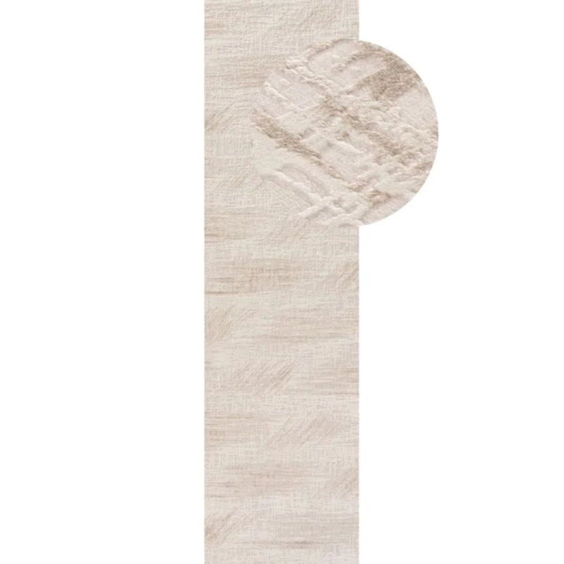 Carmel Modern Abstract Cream/Beige Area Rug, Runner 80 x 300 cm