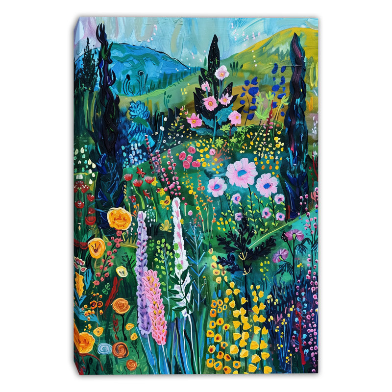 Art mural sur toile tendue Verdant, H 48 po x l 36 po x P 1,5 po