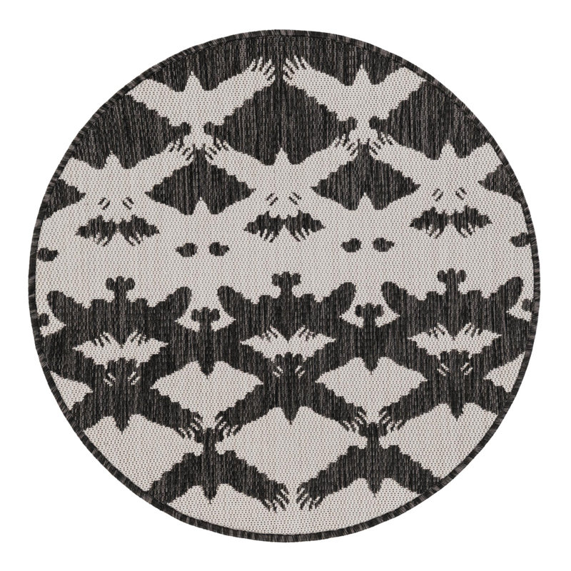 Axon Hower Indoor/Outdoor Area Rug, Round 3'1"