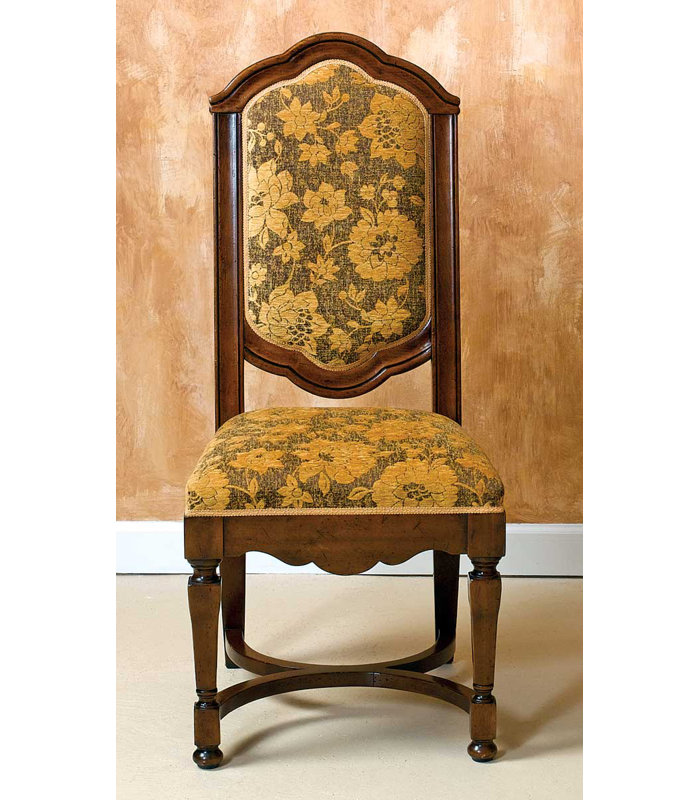 Upholstered Side Chair in Gold