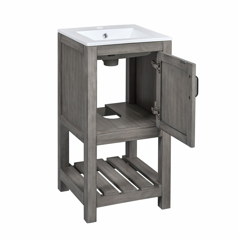 Meuble-lavabo avec lavabo, meuble-lavabo avec lavabo rectangulaire en céramique, meuble-lavabo pour l'organisation