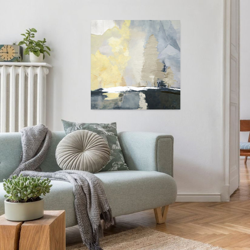 Contemporary Art Abstract Contemporary Landscape Nature Wall Art by Kristin Brin - Wrapped Canvas Print