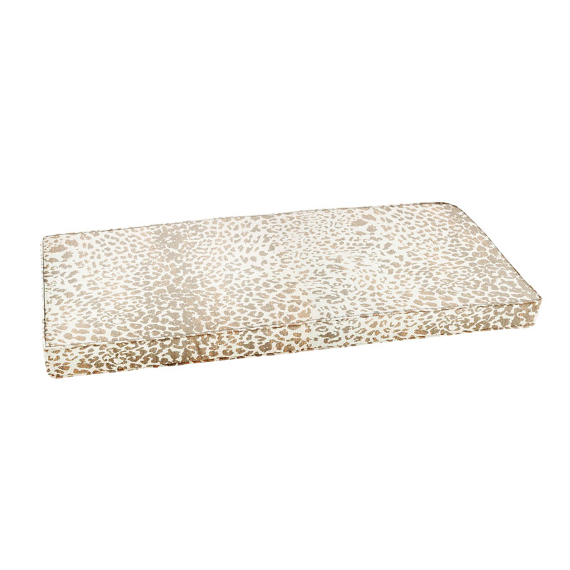 MM Sunbrella Outdoor Bench Seat Cushion, Tan, 2" H x 55" W x 18" D