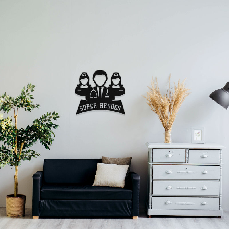 Medic Superheroes Wall Décor, 18" H x 22" W x 0.06" D