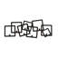 Gualdim Steel Wall 7 - Hook Wall Mounted Coat Rack