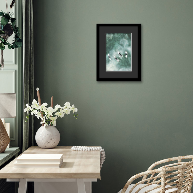 Cadre photo avec passe-partout noir et bois d'ingénierie avec verre blanc résistant aux chocs, 12 po x 16 po
