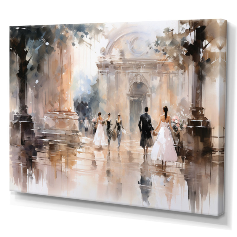Impression sur toile Fashion Impressionist Elegance II, Toile tendue, H 30 po x l 40 po x P 1,5 po