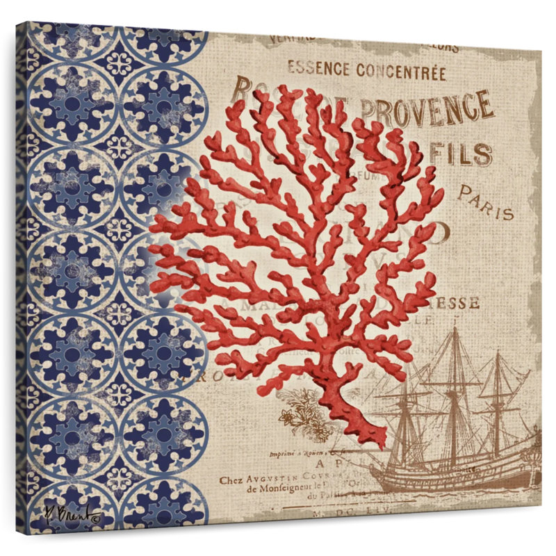 Brampt Burlap Coral I, 10" H x 10" W