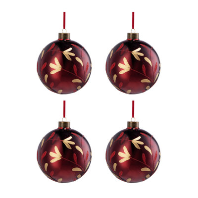 4.7'' Glass Annual Ornament Ball Ornament