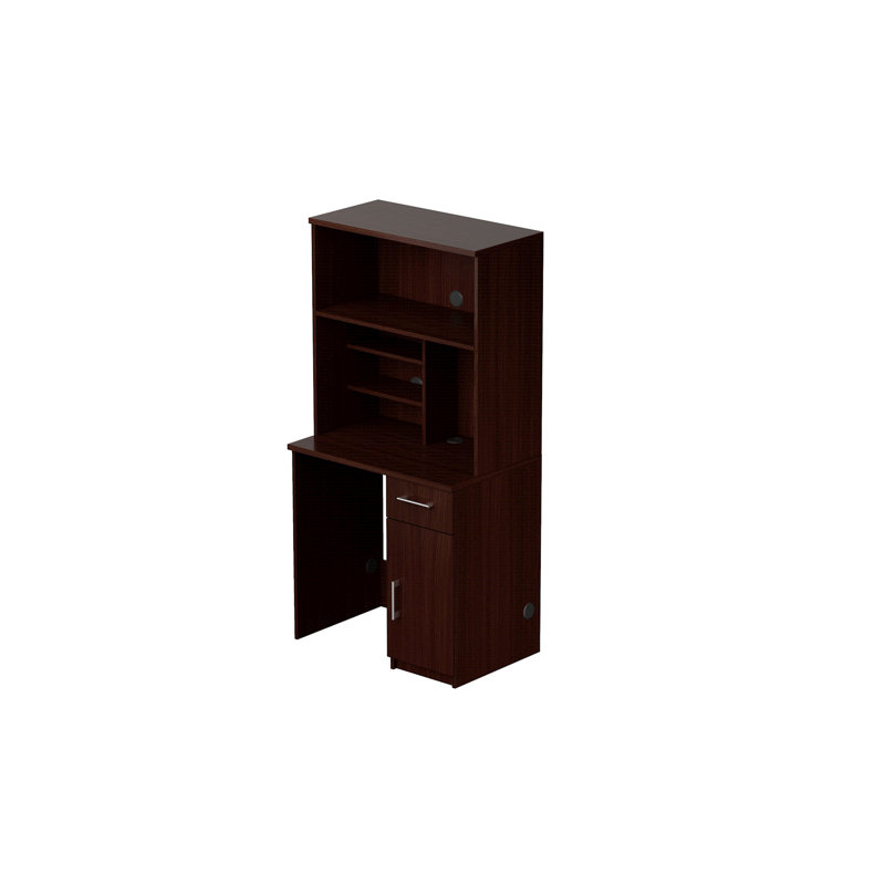 Armoire de rafraîchissement de bureau avec tablette pour micro-ondes et mini-réfrigérateur - Station de café commerciale entièrement assemblée - l 36 po x P 24 po x H 75 po
